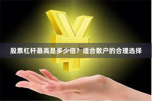 股票杠杆最高是多少倍？适合散户的合理选择